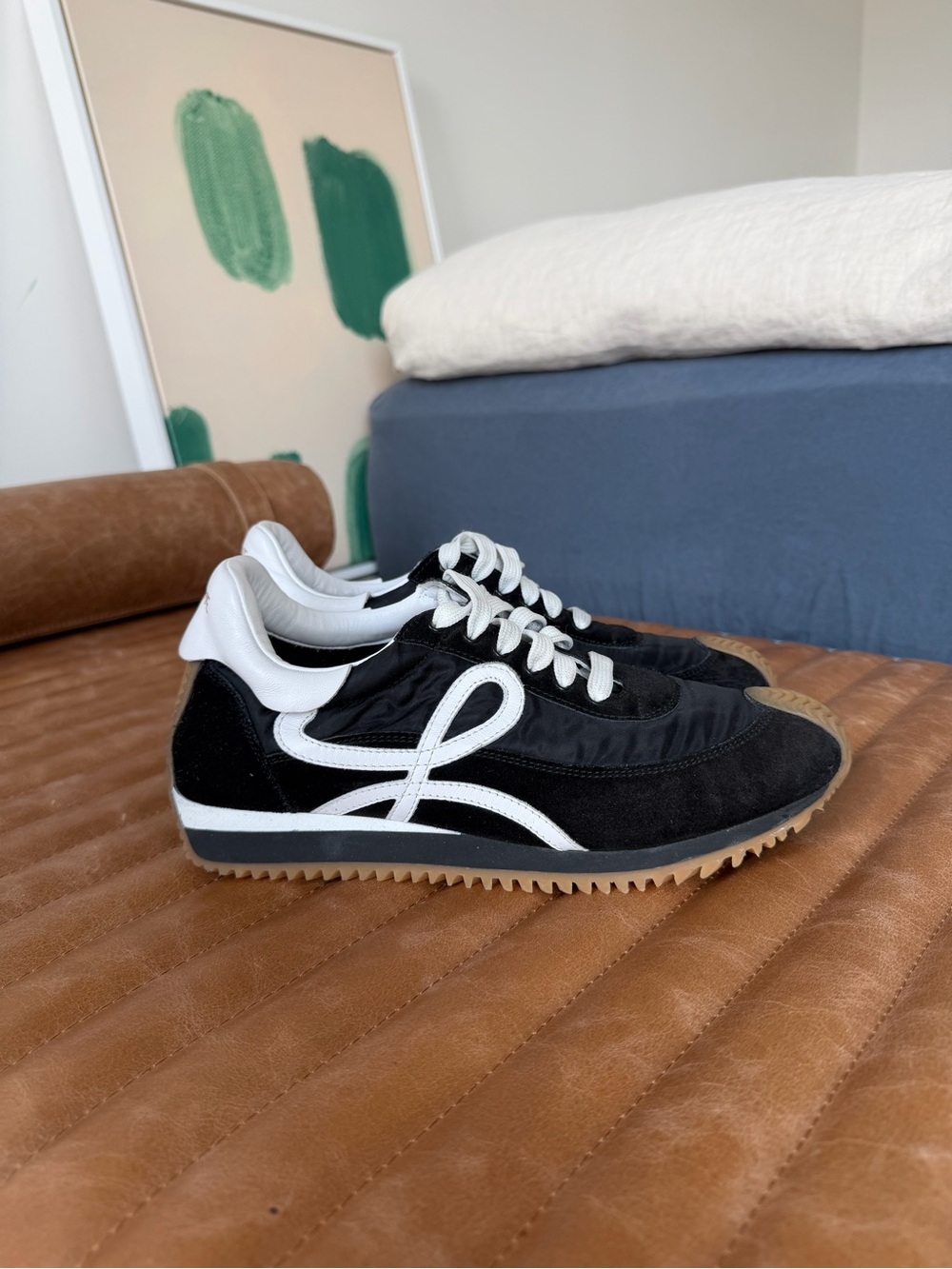 Flow Runner in nylon and suede - Picture 2 of 9